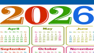 2026 Calendar header