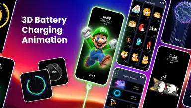 3D Battery Charging Animation header
