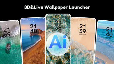 3D&Live Wallpaper-launcher header