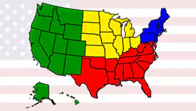 50 US States - American Quiz header