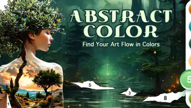 Abstract Surreal Coloring Game header