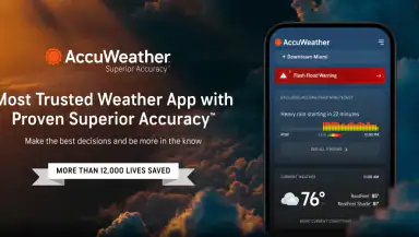 AccuWeather: Weather Radar header