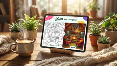 Adult Coloring Book - Bloom header