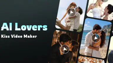 AI Lovers : Kiss video maker header