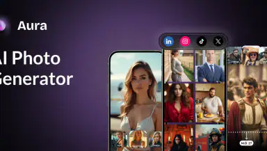 AI Photo Generator - AURA AI header