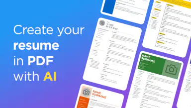 AI Resume Builder CV Maker PDF header