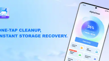 AlphaClean: Junk Cleaner header