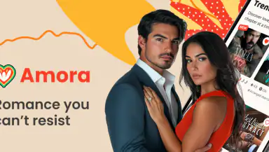 Amora: Romance Novels & Books header