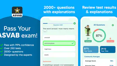 ASVAB Practice Test 2026 Prep header