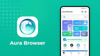 Aura Browser header