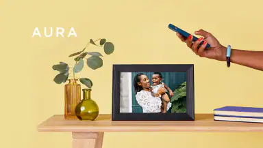 Aura Frames header