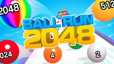 Ball Run 2048: merge number header