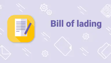 Bill of lading header