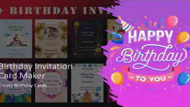 Birthday Invitation Card Maker header