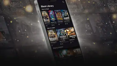 Black Library: The App header