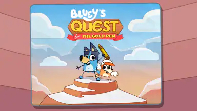 Bluey's Quest for The Gold Pen header