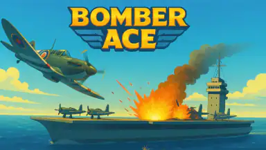 Bomber Ace: WW2 war plane game header