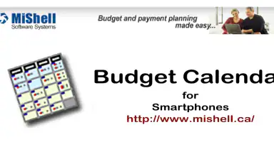 Budget Calendar header