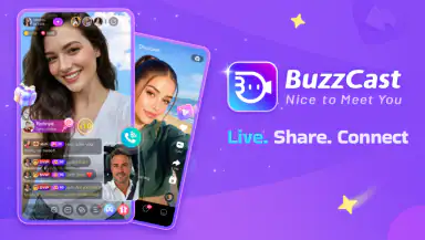 BuzzCast: Live Stream & Chat header