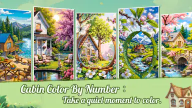 Cabin & House Paint by Numbers header