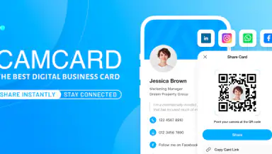 CamCard AI Scanner, Transcribe header