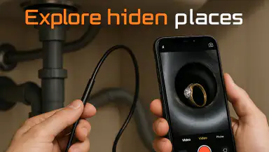 Camera endoscope header