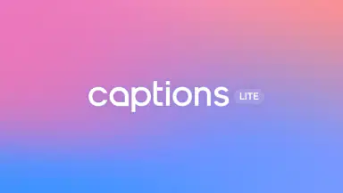 Captions Lite header