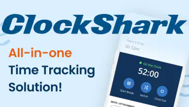 ClockShark Time Tracking header