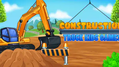 Construction Truck Kids Games header