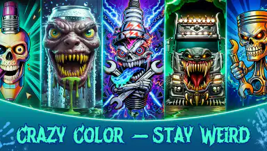 Crazy Color: Color by Number header