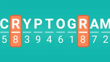 Cryptogram: Word Logic Puzzles header