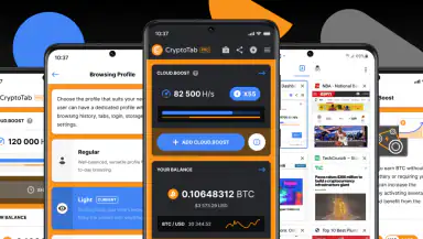 CryptoTab Browser Pro Level header