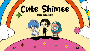Cute Shimee: Anime Screen Pet header