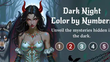 Dark Night Paint by Numbers header