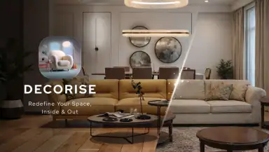 Decorise AI, Design Your Space header