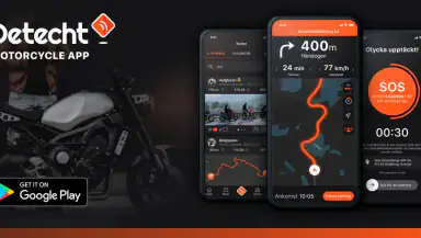 Detecht - Motorcycle App & GPS header