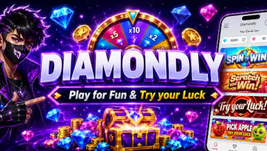 Diamondly: Play Win FFDiamonds header