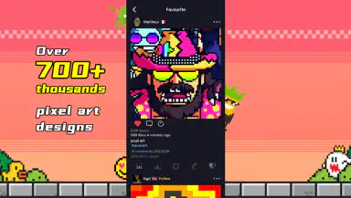 Divoom: pixel art editor header