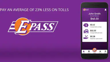 E-PASS Toll App header