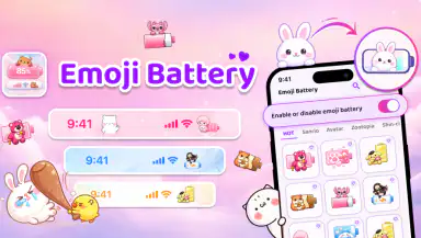 Emoji Battery Icon Customize header
