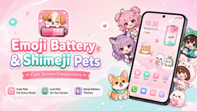 Emoji Battery & Shimeji Pets header