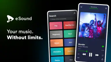 eSound: MP3 Music Player App header