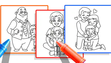Family Love Coloring Book header