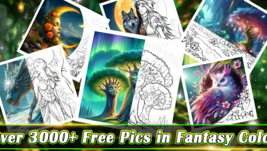 Fantasy Color By Number Game header