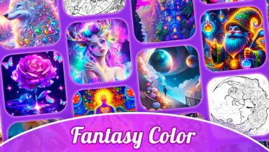 Fantasy Color-Paint By Number header