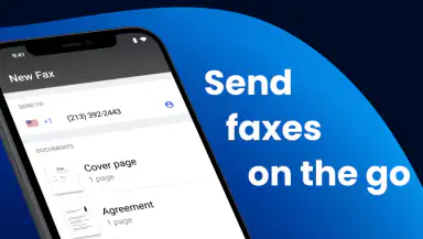 FAX App: Send Faxes from Phone header