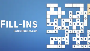Fill-Ins · Word Fit Puzzles header