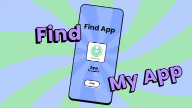 Find my app header