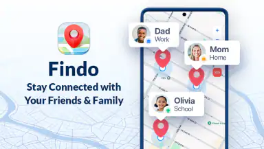 Findo: Find my Friends, Phone header