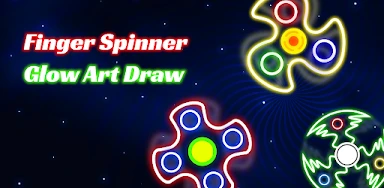 Finger Spinner: Glow Art Draw header